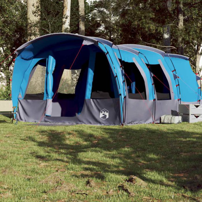 vidaXL Tunneltelt for camping 8 personer blå vanntett