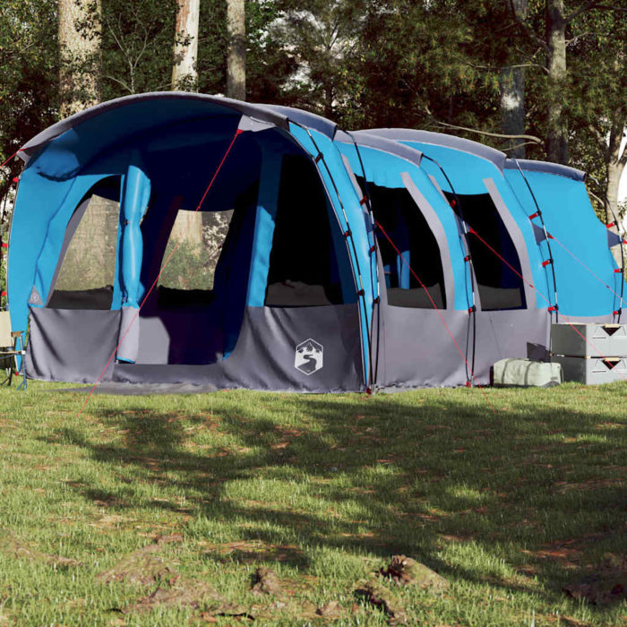 vidaXL Tunneltelt for camping 8 personer blå vanntett