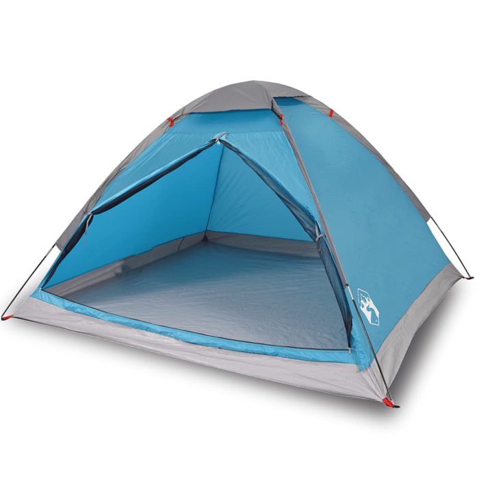 vidaXL Kuppeltelt for camping 1 person blå vanntett