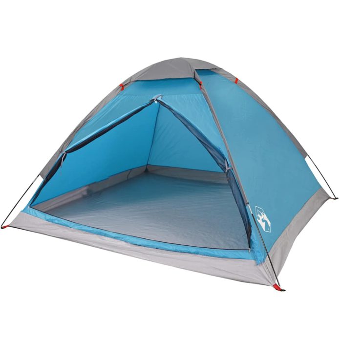 vidaXL Kuppeltelt for camping 1 person blå vanntett