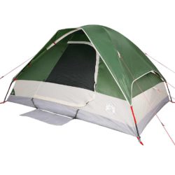 vidaXL Kuppeltelt for camping 4 personer grønn vanntett