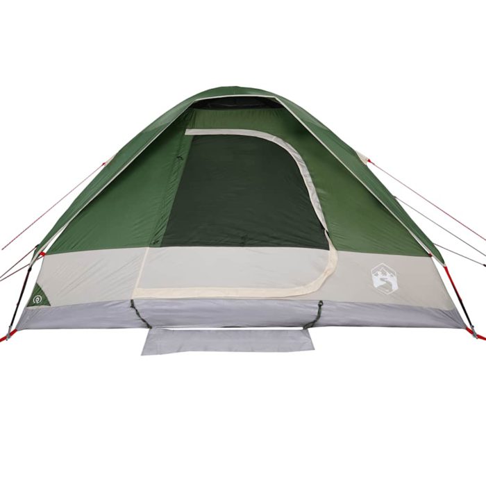 vidaXL Kuppeltelt for camping 4 personer grønn vanntett