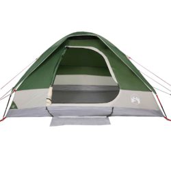 vidaXL Kuppeltelt for camping 4 personer grønn vanntett
