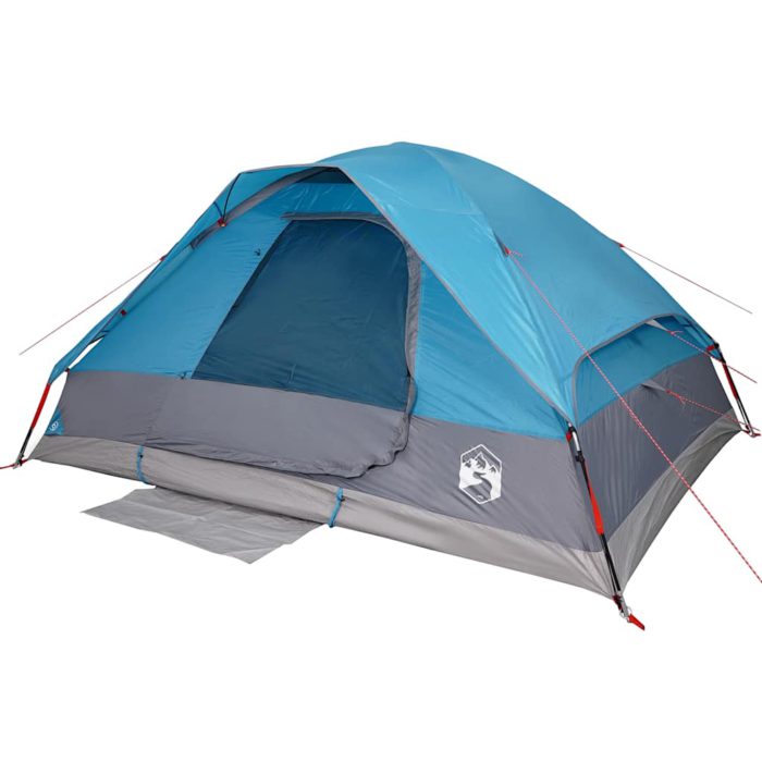 vidaXL Kuppeltelt for camping 6 personer blå vanntett
