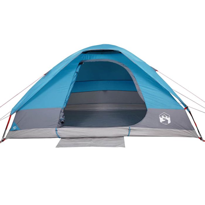 vidaXL Kuppeltelt for camping 6 personer blå vanntett