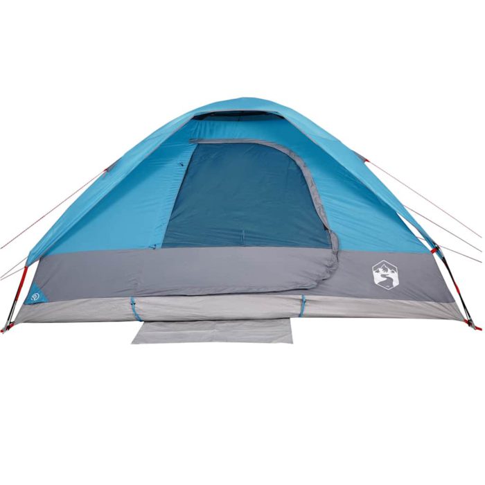 vidaXL Kuppeltelt for camping 6 personer blå vanntett