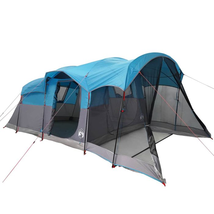vidaXL Tunneltelt for camping 8 personer blå vanntett