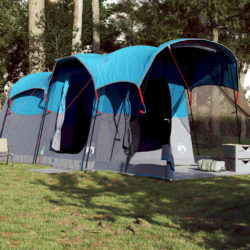 vidaXL Tunneltelt for camping 8 personer blå vanntett