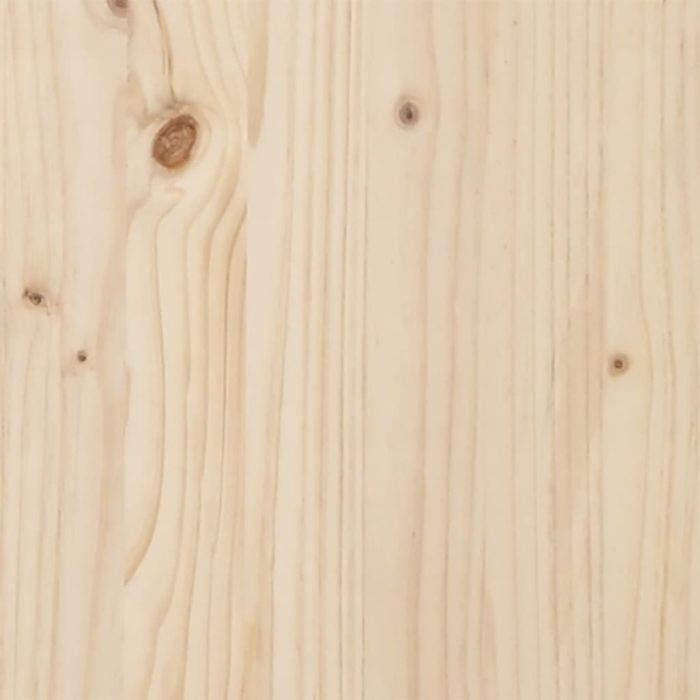 vidaXL Sandkasse med lokk 111x111x19,5 cm heltre furu