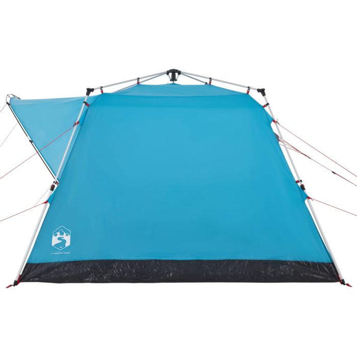 vidaXL Campingtelt 4 personer blå hurtigutløser