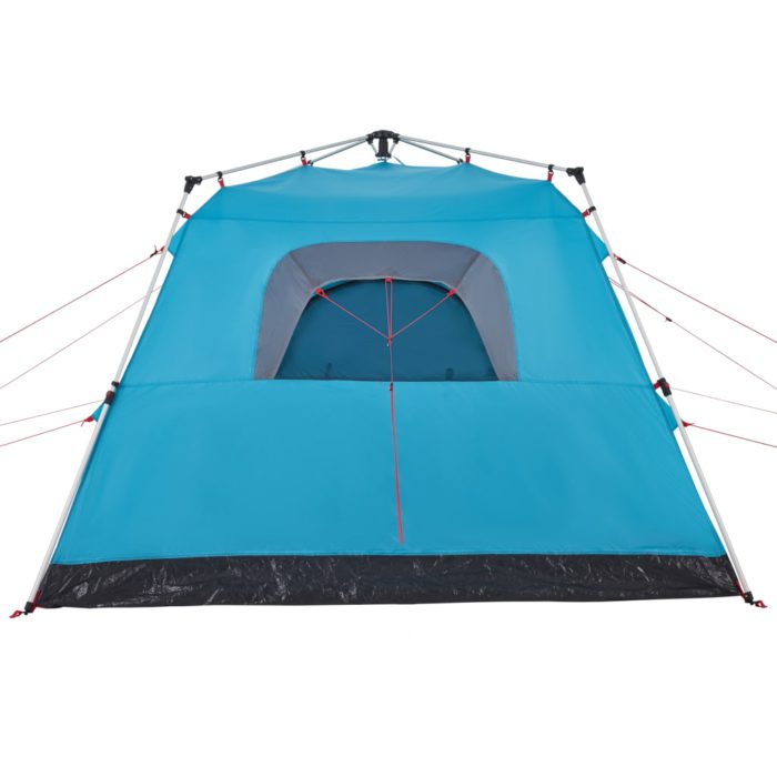 vidaXL Campingtelt 4 personer blå hurtigutløser