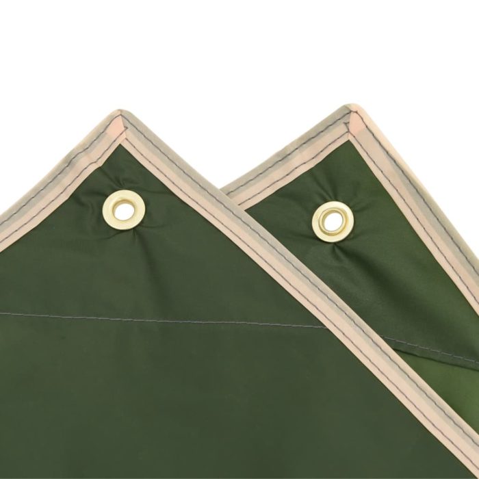 vidaXL Regnponcho med hette 2-i-1 design grønn 223×145 cm