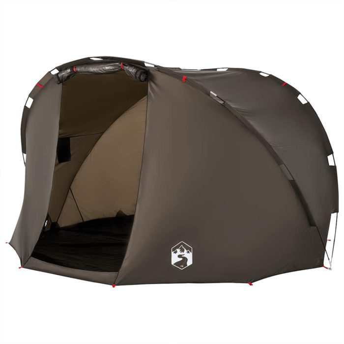 vidaXL Campingtelt 5 personer brun vanntett