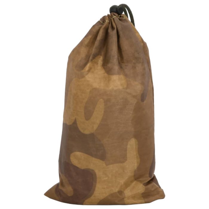vidaXL Kamuflasjenett med oppbevaringspose 312×140 cm sand