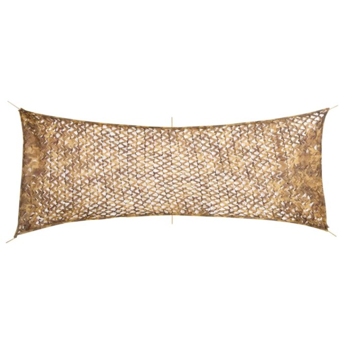 vidaXL Kamuflasjenett med oppbevaringspose 412×144 cm sand