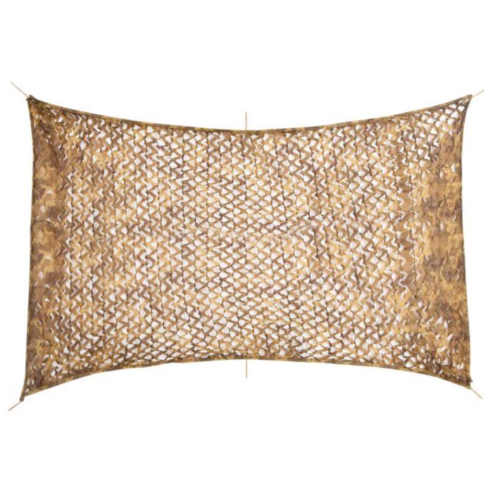 vidaXL Kamuflasjenett med oppbevaringspose 410×285 cm sand