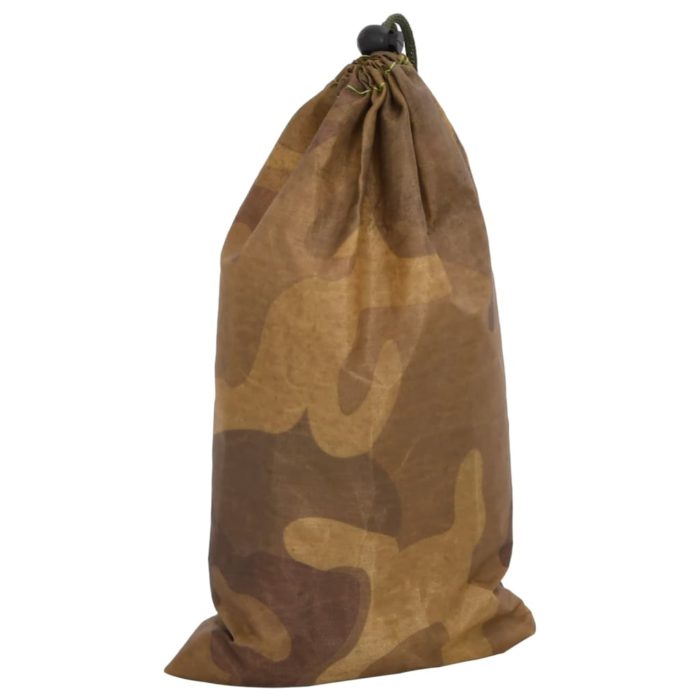 vidaXL Kamuflasjenett med oppbevaringspose 410×285 cm sand
