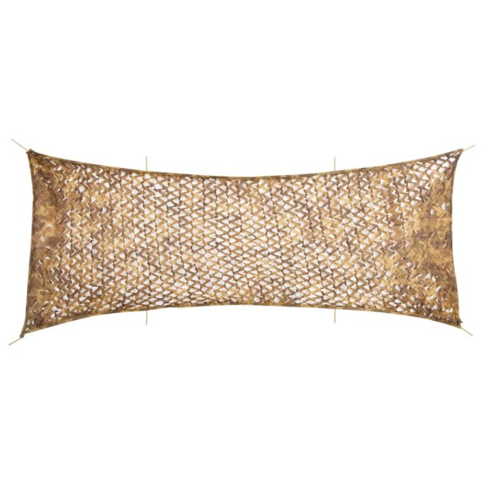 vidaXL Kamuflasjenett med oppbevaringspose 721×294 cm sand
