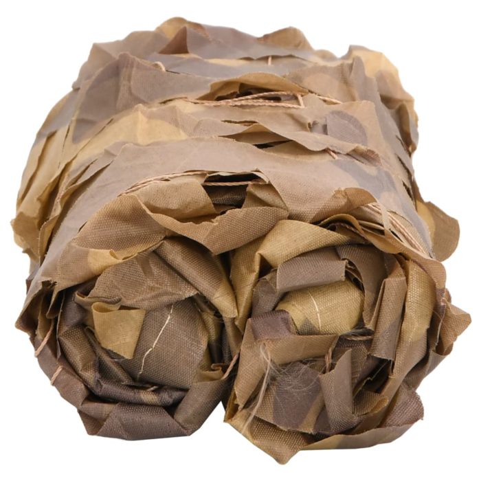 vidaXL Kamuflasjenett med oppbevaringspose 721×294 cm sand