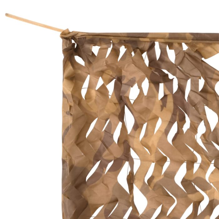 vidaXL Kamuflasjenett med oppbevaringspose 721×294 cm sand