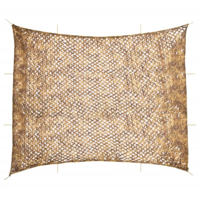 vidaXL Kamuflasjenett med oppbevaringspose 729×602 cm sand