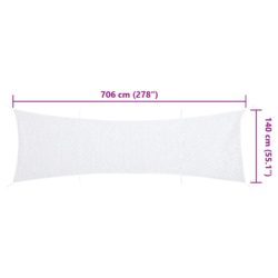 vidaXL Kamuflasjenett med oppbevaringspose 706×140 cm hvit