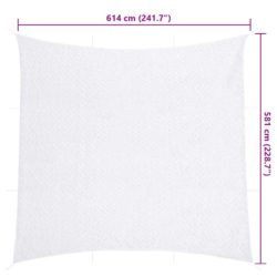 vidaXL Kamuflasjenett med oppbevaringspose 614×581 cm hvit