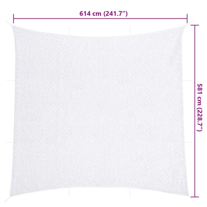vidaXL Kamuflasjenett med oppbevaringspose 614×581 cm hvit