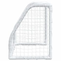vidaXL Fotballmål for barn 2 stk med ball hvit 64x35x48 cm metall