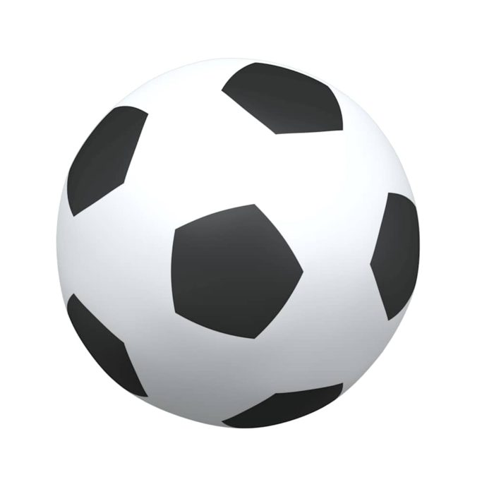 vidaXL Fotballmål for barn med baller 2-i-1 hvit 184x64x124 cm