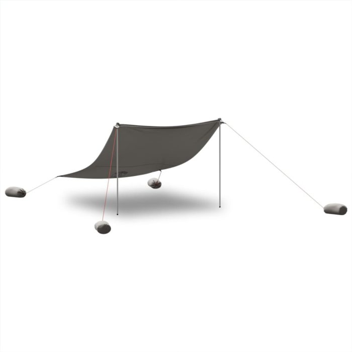 vidaXL Strandbaldakin med sandankre blå 214×236 cm