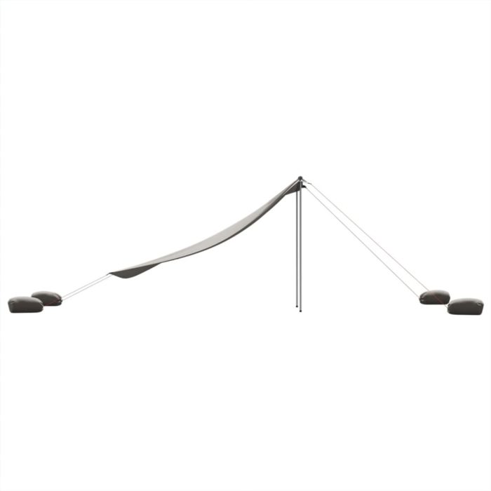 vidaXL Strandbaldakin med sandankre blå 214×236 cm