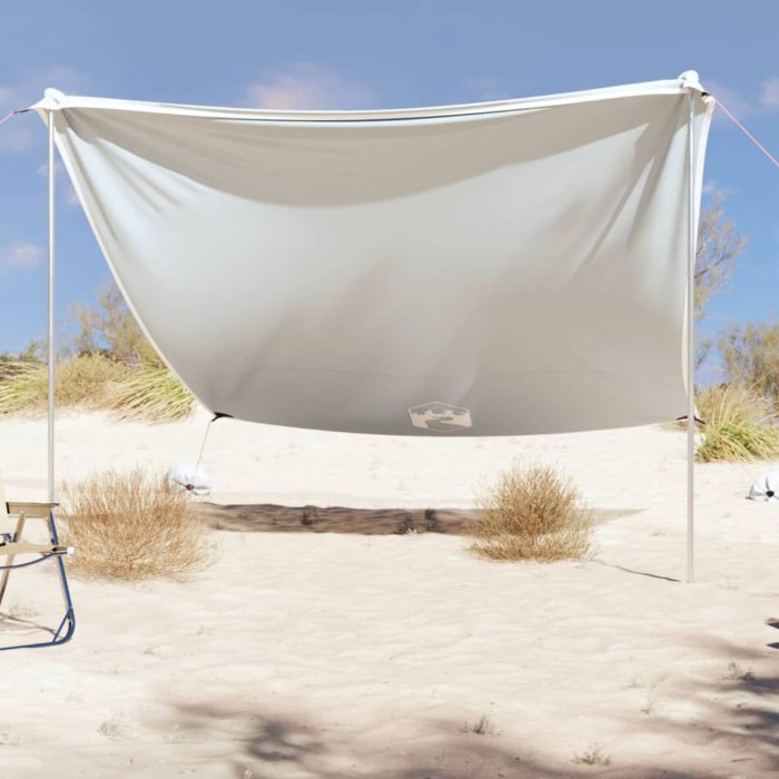 vidaXL Strandbaldakin med sandankre blå 214×236 cm