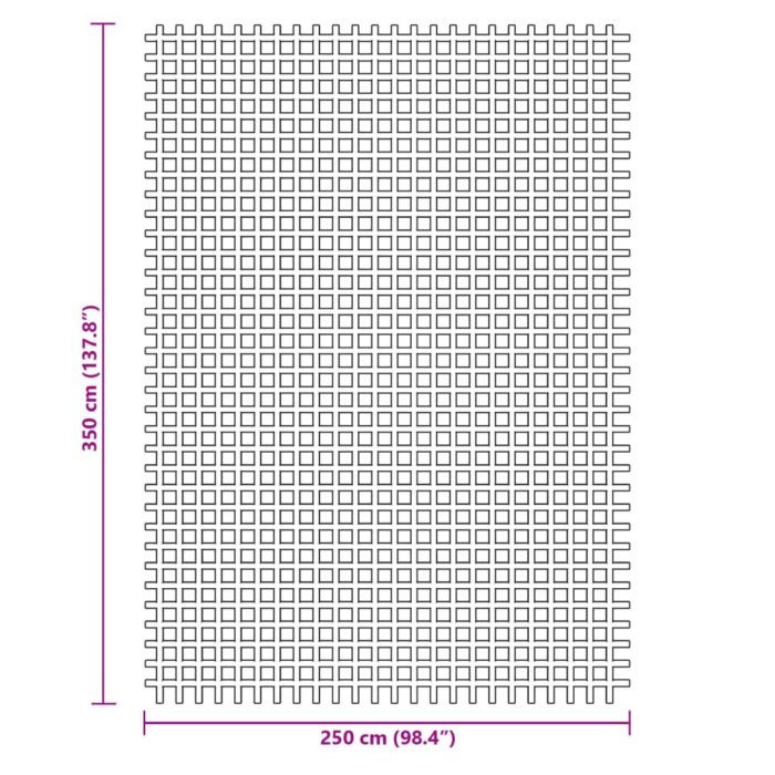 vidaXL Telt teppe antrasitt 3,5×2,5 m