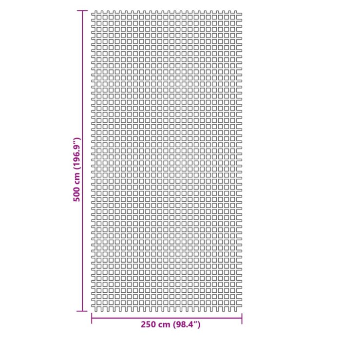 vidaXL Telt teppe antrasitt 5×2,5 m