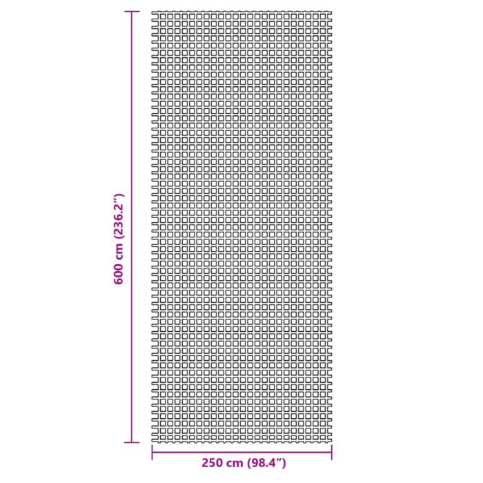 vidaXL Telt teppe antrasitt 6×2,5 m