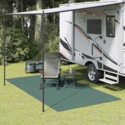 vidaXL Telt teppe grønn 4×2 m