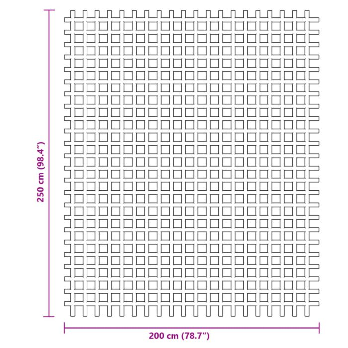 vidaXL Telt teppe grønn 2,5×2 m