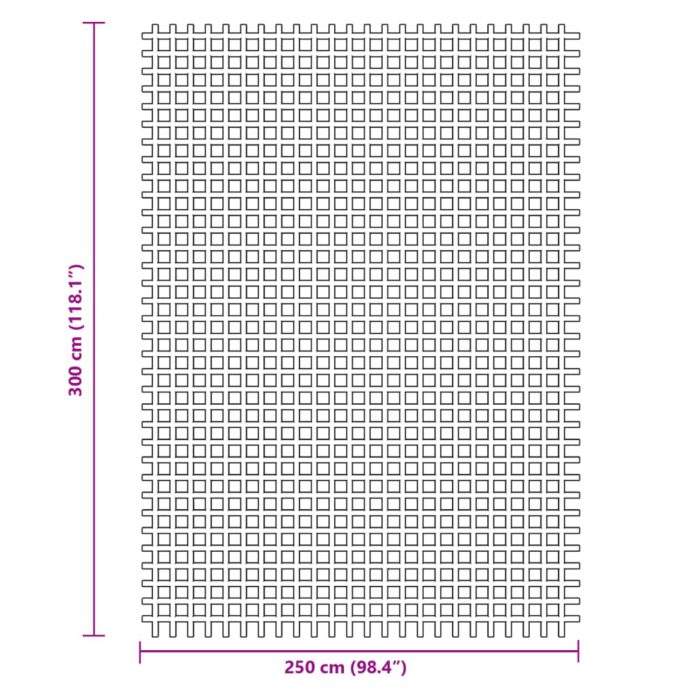 vidaXL Telt teppe grønn 3×2,5 m
