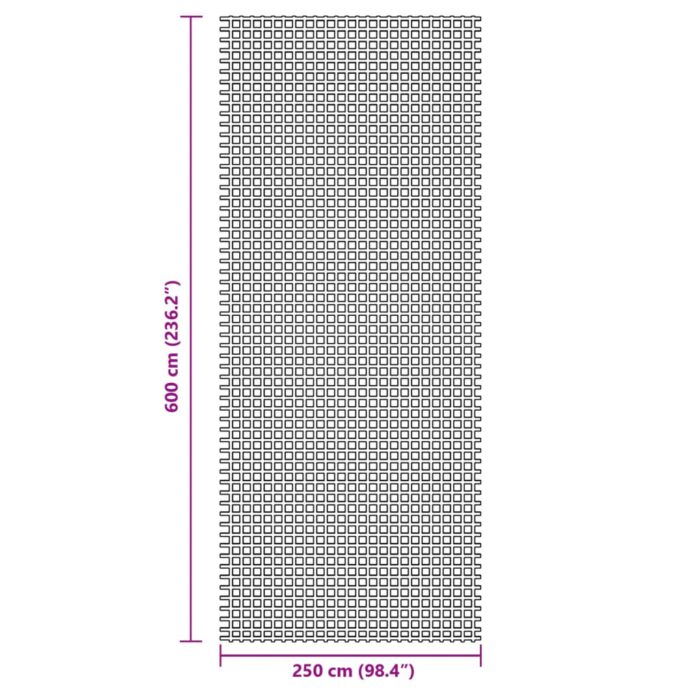 vidaXL Telt teppe grønn 6×2,5 m