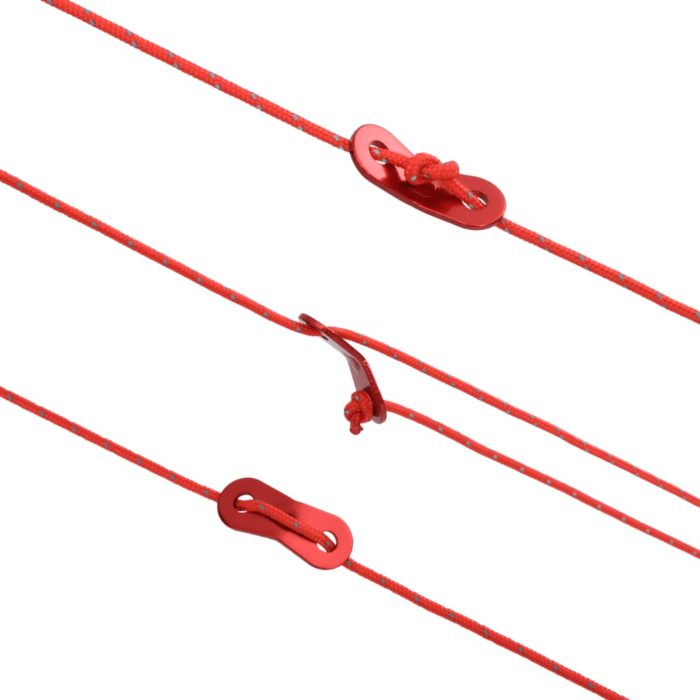 vidaXL Barduner med refleksstrimler og skiftenøkler 50 m 3 mm