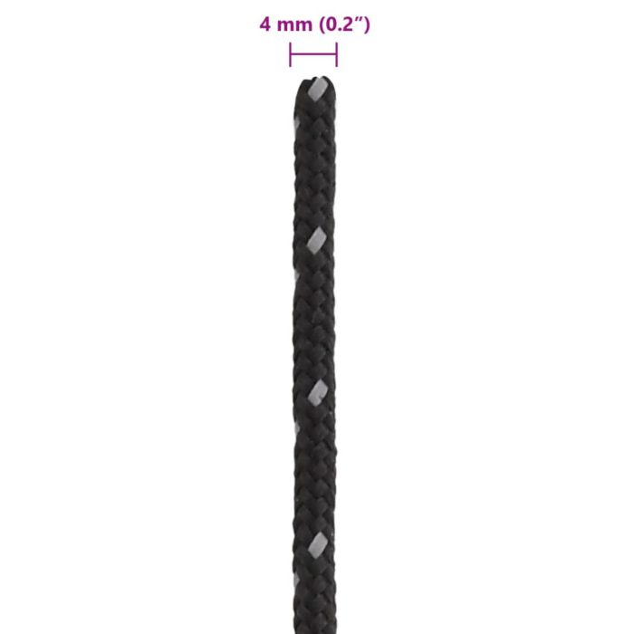 vidaXL Barduner med refleksstrimler og skiftenøkler 50 m 4 mm