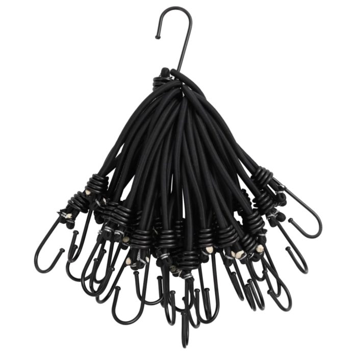 vidaXL Strikksnorer med kroker 50 stk 17 cm