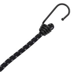vidaXL Strikksnorer med refleksstrimler og kroker 10 stk 59 cm