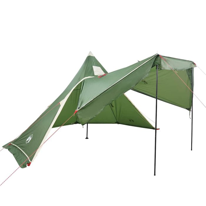 vidaXL Campingtelt tipi 5 personer grønn vanntett