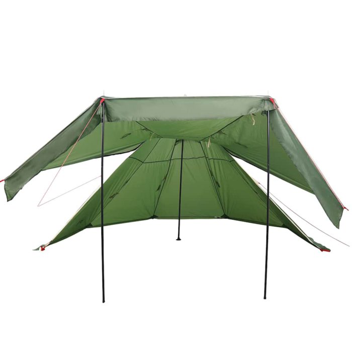 vidaXL Campingtelt tipi 5 personer grønn vanntett