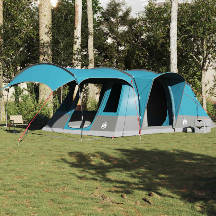 vidaXL Tunneltelt for camping 5 personer blå vanntett