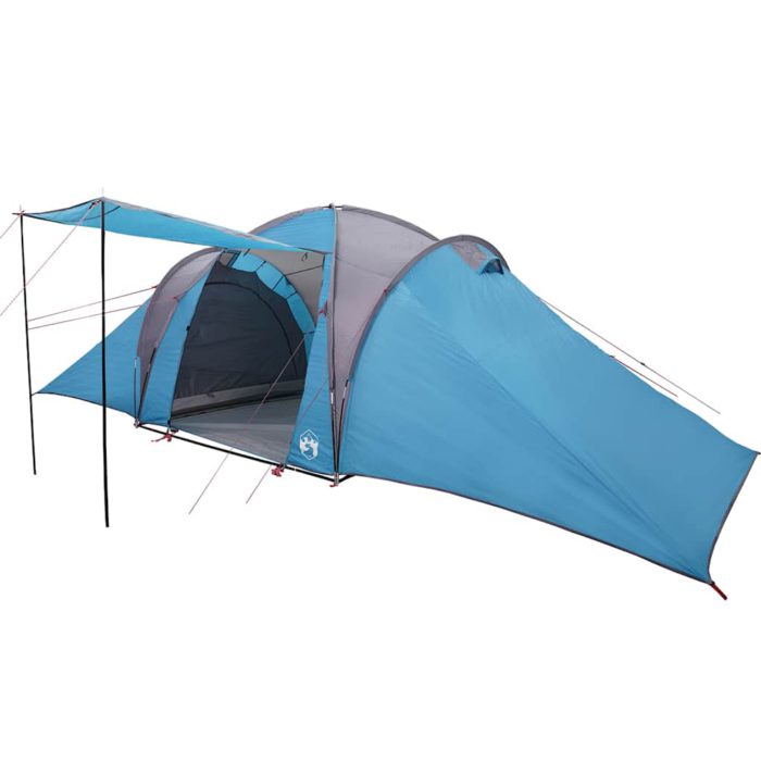 vidaXL Kuppeltelt for camping 6 personer blå vanntett