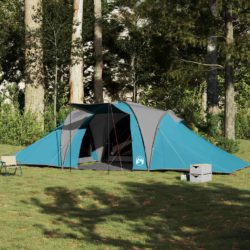 vidaXL Kuppeltelt for camping 6 personer blå vanntett