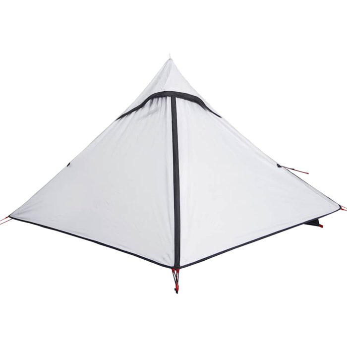 vidaXL Campingtelt for 2 personer hvit blendingsstoff vanntett